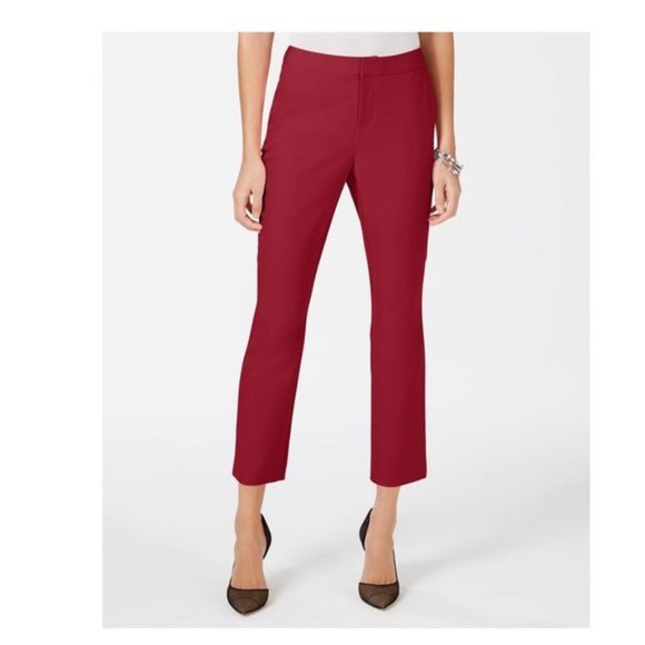 INC International Concepts Cropped Straight-Leg Pant - Picture 1 of 6
